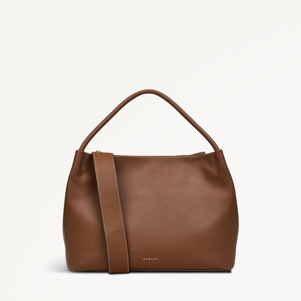 Women's | Radley London Ivydale Road - Medium Ziptop Grab - Saddle