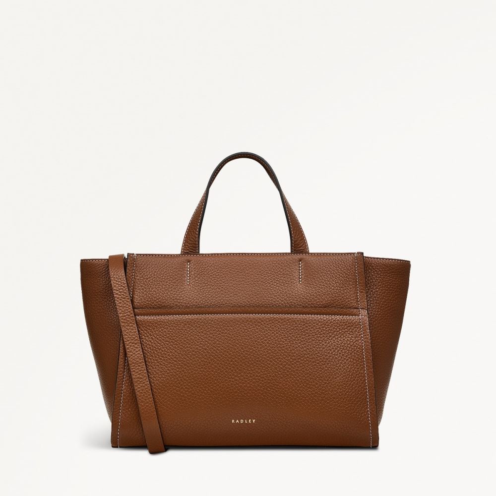 Women's | Radley London Oak Street - Medium Ziptop Grab - Saddle